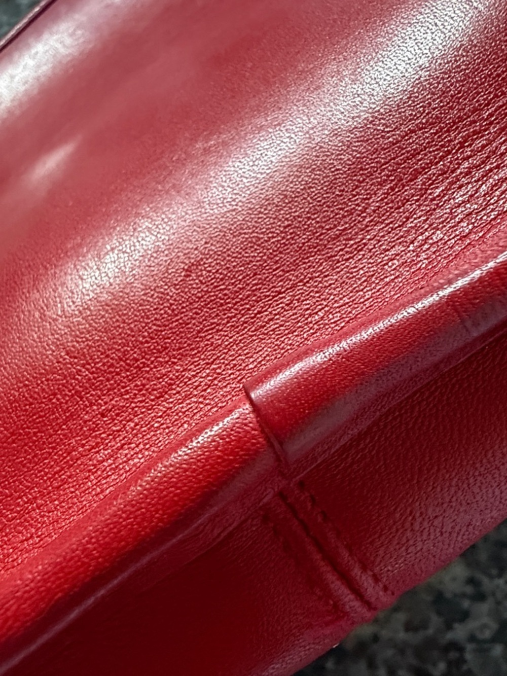 COACH Vintage Bonnie Cashin MADE IN USA Red Leather Clutch UNIQUE - Picture 8 of 9